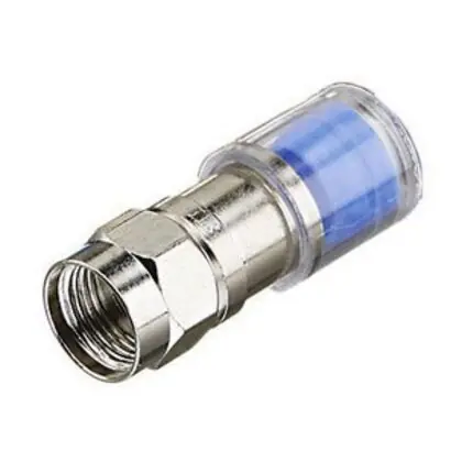 OmniConn™ RG-6 F Compression Conn Blue, 50/Jar Buy Today