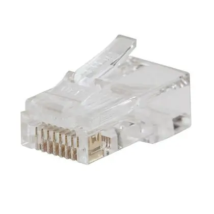 New Release Pass-Thru Modular Data Plug, RJ45, Category 6, 50-Pack