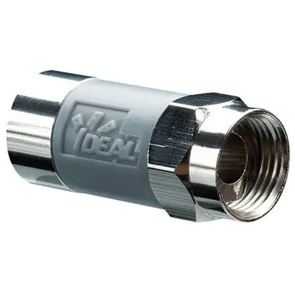 Comp F Connector, Gry, 50/Card Warranty Included