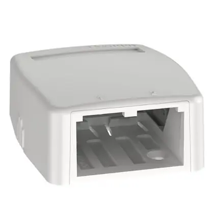 Mini-Com® Surface Mount Box, 2 Port, Off White Big Sale