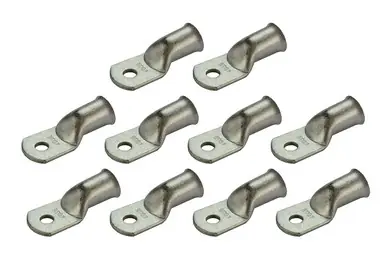 Limited Edition Tin Plated Copper Ring Terminal - 4/0 AWG, 5/16" Hole (10 Pack)