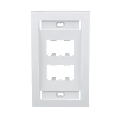 Exclusive Faceplate, 4 Port, Single Gang, Executiv
