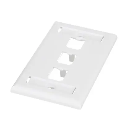 Mini-Com®, Classic, Faceplate, 1-Port, 3-Port, White Wholesale