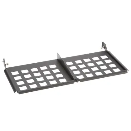 HD Flex™ Enclosure Trunk Slack Plate, 1 RU, Black Limited Edition