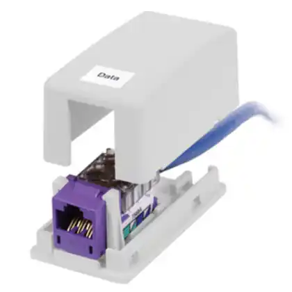 Limited Offer iStation Surface Mount Box, 1-Port, White