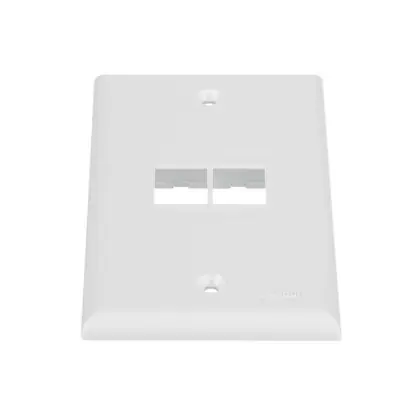 Wallplate, 2-Port, 1-Gang, NetKey, Rear Load, Flush, White One Day Deal