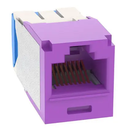 Buy Today Mini-Com® UTP RJ45 Cat 6A TG Jack Module, Violet