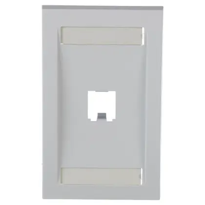 Mini-Com® Faceplate, 1-Gang, 1-Port, White No Minimum Order