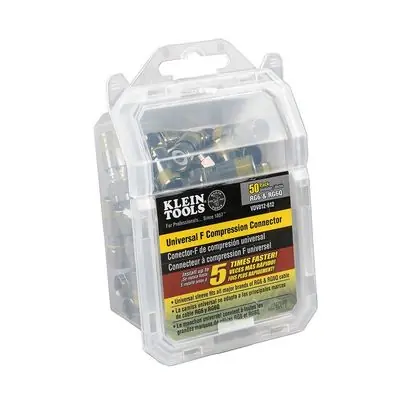 Deal Universal F Compression Connector, RG6/6Q, 50-Pack