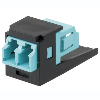 Mini-Com® Aqua LC Duplex, Black Module Order Now