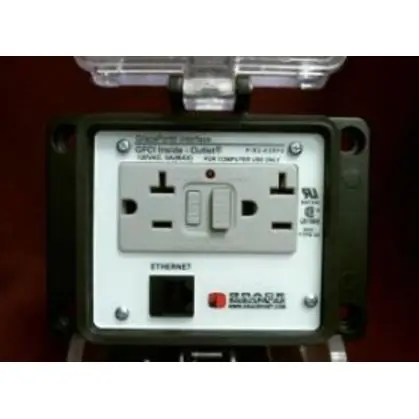 Programming Port, Cat 5e Ethernet, GFCI, 15A, 120VAC, Type 4X-IP65 Discount