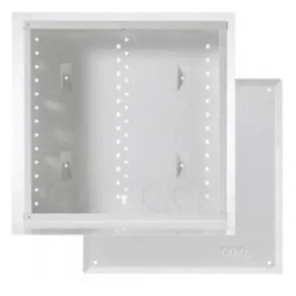 14" Enclosure with Screw-On Door, 14.1" H x 14.3" W x 3.7" D, White Bargain