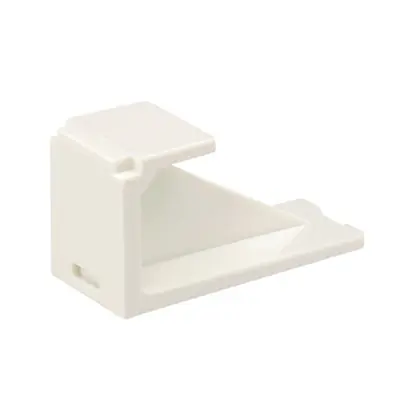 Exclusive Mini-Com® Blank Module, 1-Port, Off White