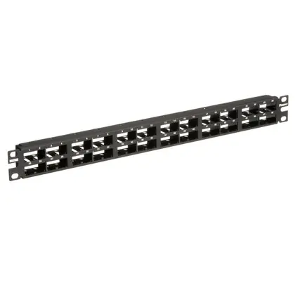 Editor’s Pick Patch Panel, 48 Port, Modular HD, Black
