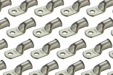 Certified Tin Plated Copper Ring Terminal - 3/0 AWG, 5/16" Hole (50 Pack)