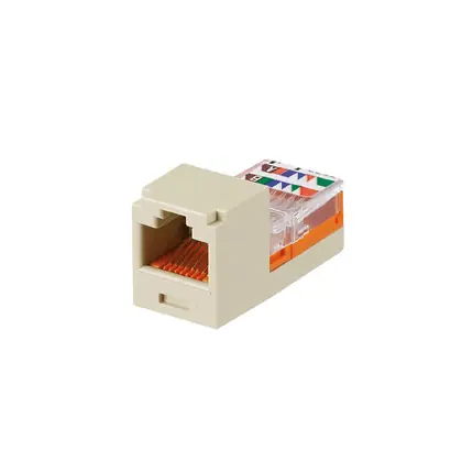 Mini-Com® UTP RJ45 Cat 5e Leadframe Jack Module, Electric Ivory Professional Grade