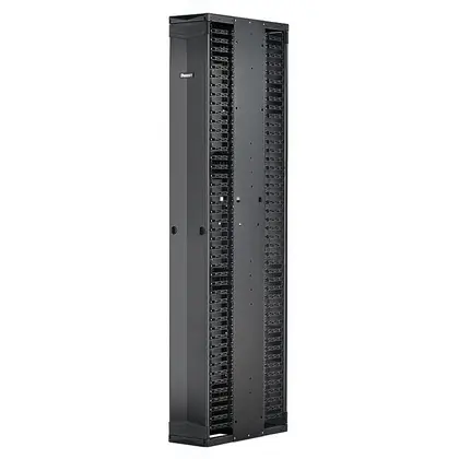 Latest PE2V Vertical Dual-Sided Manager, 45RU, 6 in. Wide, Black