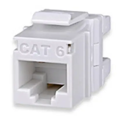 Genuine Cat 6 Snap-In Connector, Wht