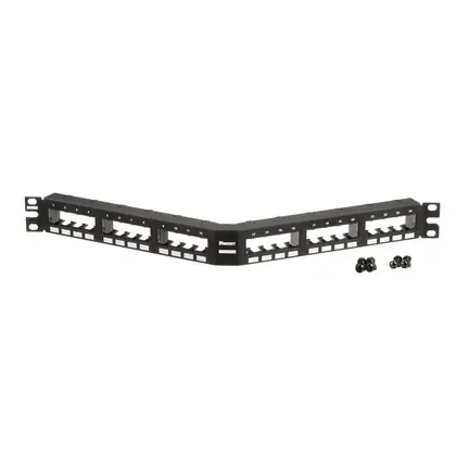 Fast Shipping Patch Panel, 24 Port, 1 RU, Blk
