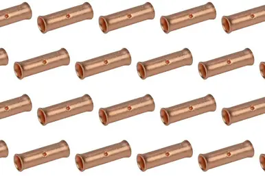 Cheap 6 AWG Bare Copper Butt Splice Connector - 50 Pack