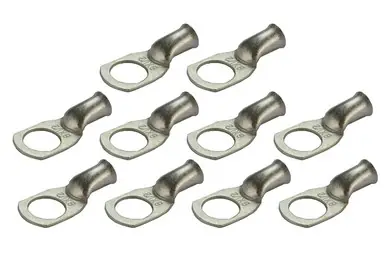 Tin Plated Copper Ring Terminal - 6 AWG, 1/2" Hole (10 Pack) Limited Time