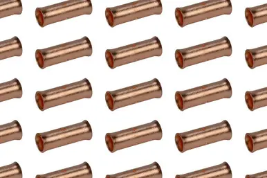 1 AWG Bare Copper Butt Splice Connector - 25 Pack Direct From Factory