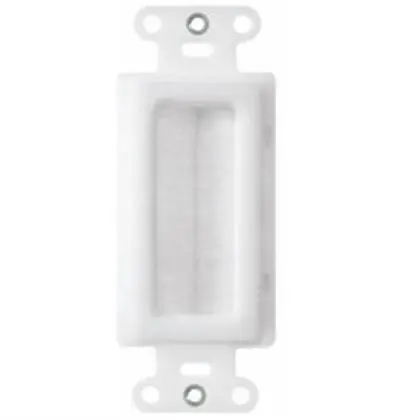 Wallplate Insert, Decorator, Cable Entry, Wht Best Price