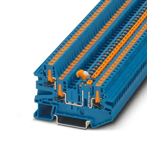 Affordable Phoenix Contact 1079067 Knife-disconnect terminal block PTV 2,5-TWIN-MT BU