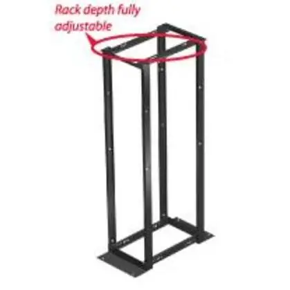 Flash Sale Equipment Rack, Floor Mount, 4 Post, Open Frame, 7'H, 19"W, 45U
