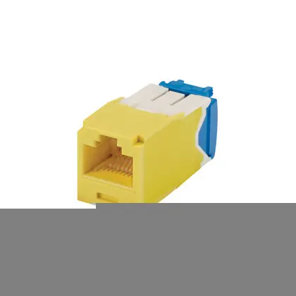 Mini-Com Module, Cat 6A, UTP, 8 Pos 8 Wire, Yellow Special Discount