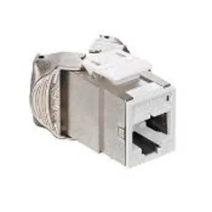 Atlas-X1 Cat 6 Shielded QuickPort Connector, White Certified