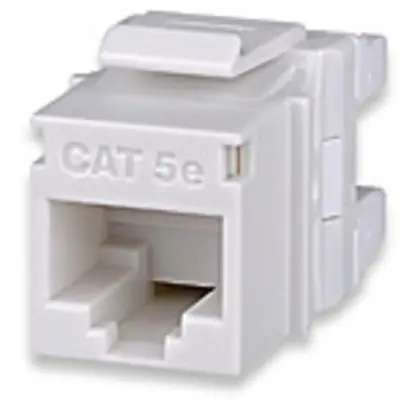 Free Shipping Cat 5e Jack, Wht