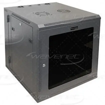 Worldwide Shipping Media Cabinet, Wall, 12U