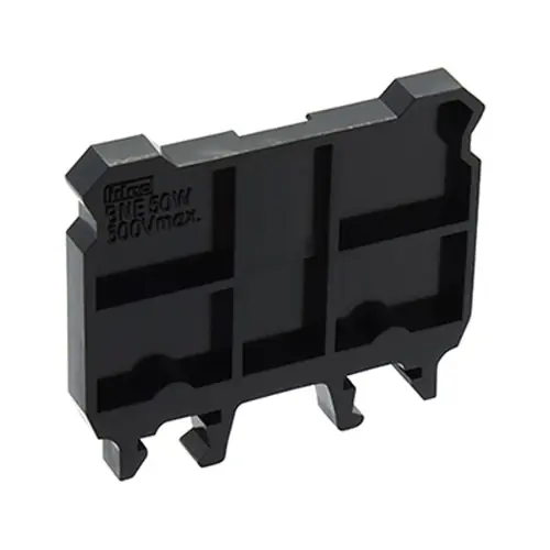 Top Rated IDEC BNE50W, End Plate, Screwless, Black