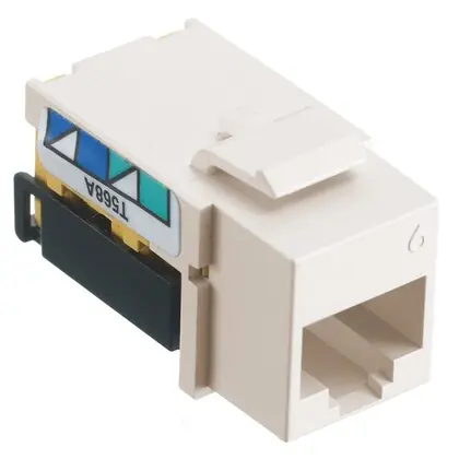 Special Offer Jack, Category 6, 8-Position, Universal A/B, Electric Ivory