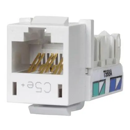 Telephone/Data Jack, XCELERATOR, Cat 5e, White Time-Limited