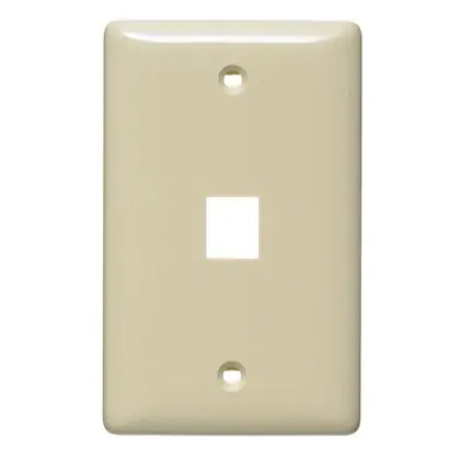 PLATE, WALL,LABEL-LESS,1-G,1-PORT,EI Mega Sale