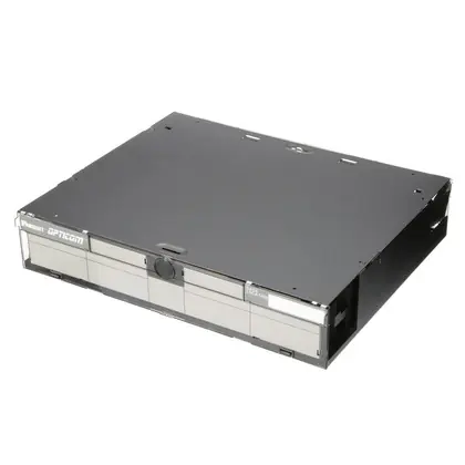 Get Yours Fiber Enclosure, Rack Mount, for 6 FAP/FMP Adapter Panels, Black