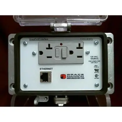 Worldwide Shipping Programming Port, Cat5e Shielded Ethernet, GFCI, Type 4, Size M