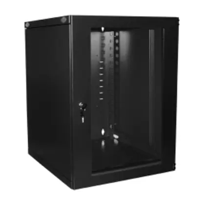 Free Returns Wall Mount Media Cabinet, Blk