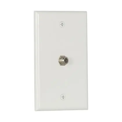 Fresh Stock Wallplate W/Coax Adaptor Std Thermo WH