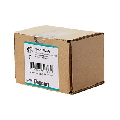Hassle-Free Returns NK Cat 6 punchdown jack module, 25 pack