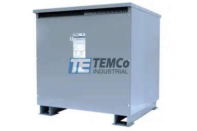 Worldwide Shipping TEMCo T35783 100 kVA, 200 Primary Volts x 230 Secondary Volts, 50/60 Hz, Single Phase, Copper