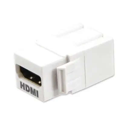 Hdmi Keystone Feedthrough Coupler White Single Free Returns