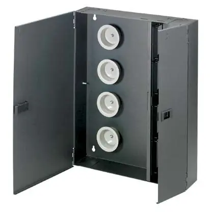 Fiber Enclosure, 8 Cassettes, FAP/FMP, Blk Top Rated