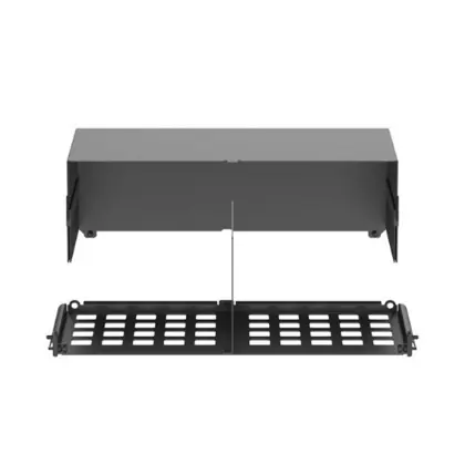 HD Flex Enclosure Slack Plate w/Rear 2RU, Black Fresh Stock