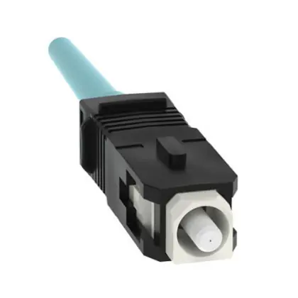 Limited Edition OptiCam® SC Simplex Connector, OM3/OM4/OM5, Aqua