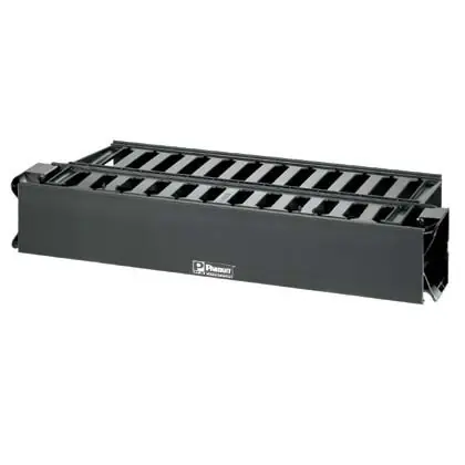 Affordable Horiz Cable Manager, 2 RU, Blk