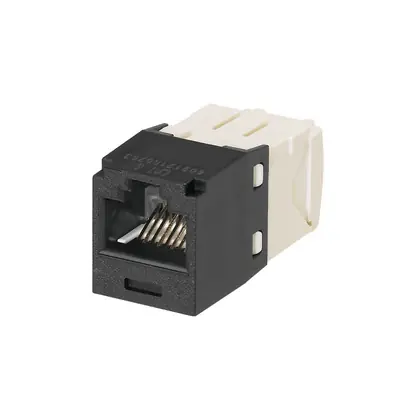 Grab Now Mini-Com®, Jack, Snap-In, CAT6, Black