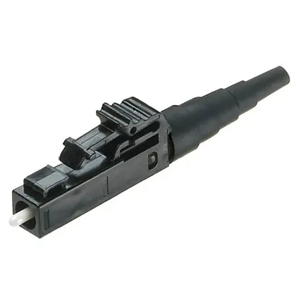 Field Polish LC Connector, Simplex, 50µm Multimode, 1.6mm Black Boot Price Cut